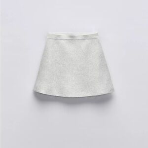 Zara Kids Light Grey Knit Sweater Skirt Size 11-12